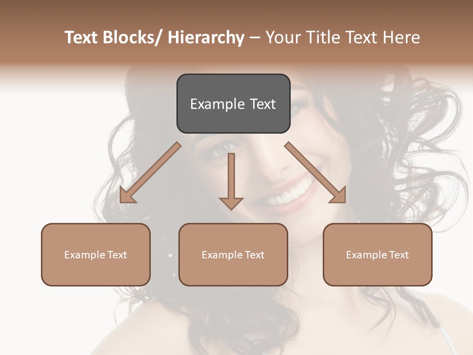 A Woman With A Smile On Her Face PowerPoint Template