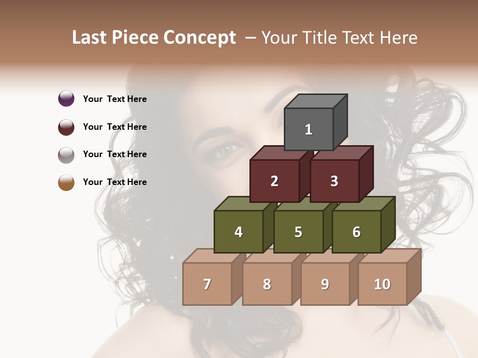 A Woman With A Smile On Her Face PowerPoint Template