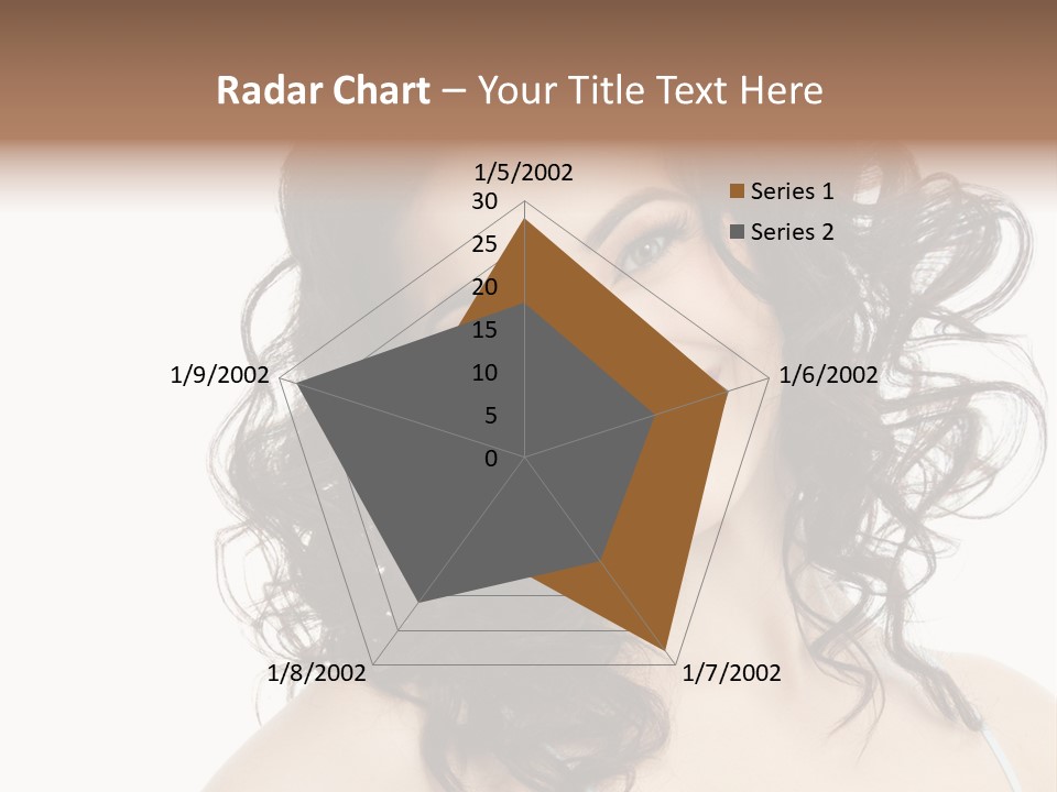 A Woman With A Smile On Her Face PowerPoint Template