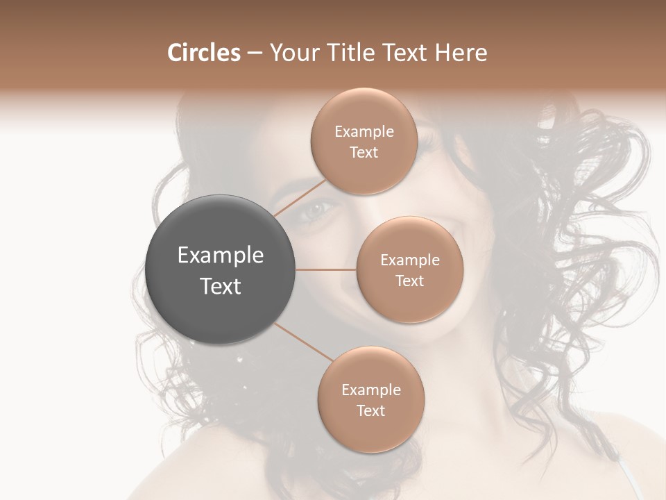 A Woman With A Smile On Her Face PowerPoint Template