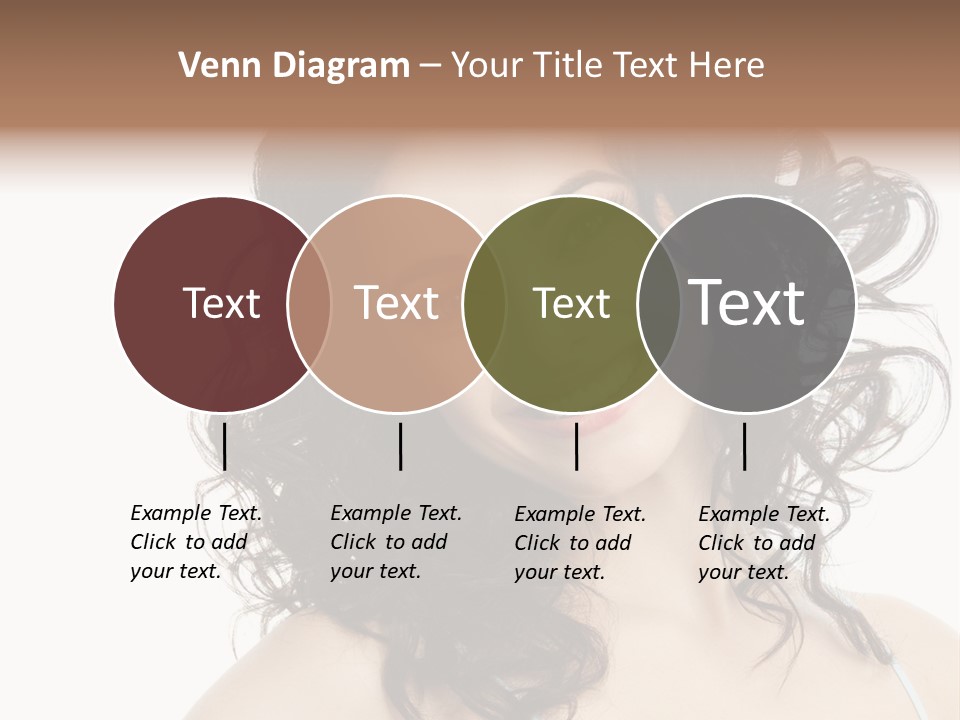 A Woman With A Smile On Her Face PowerPoint Template