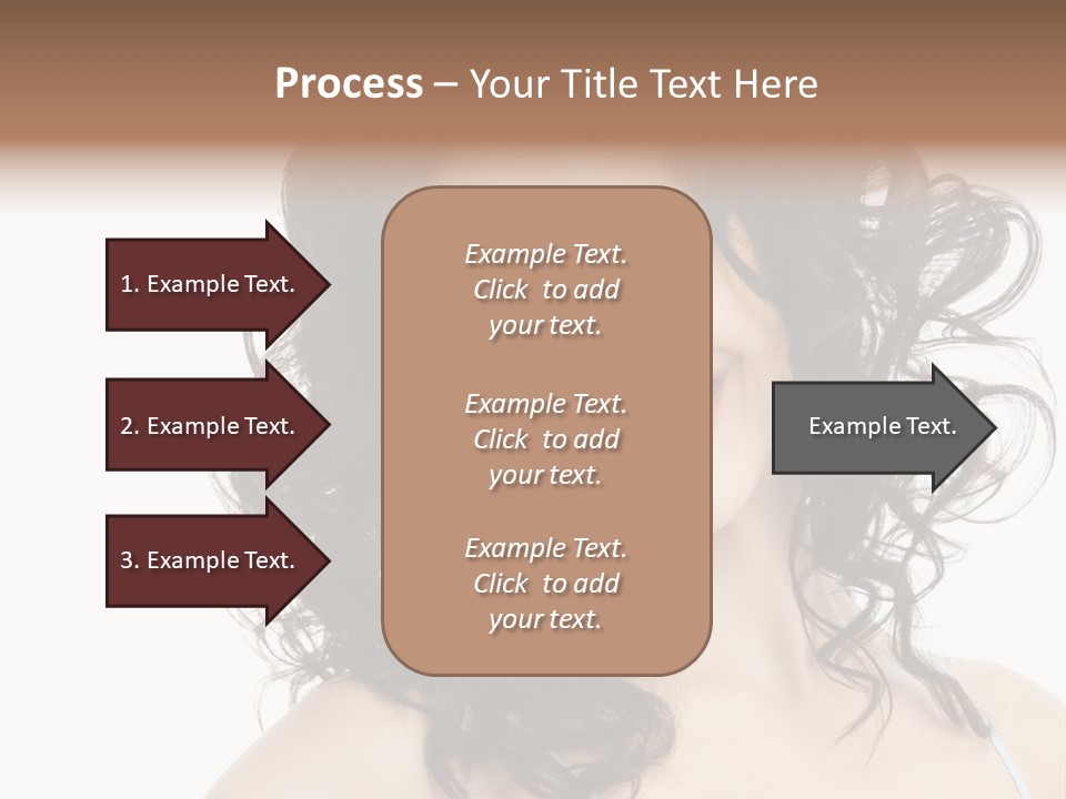 A Woman With A Smile On Her Face PowerPoint Template