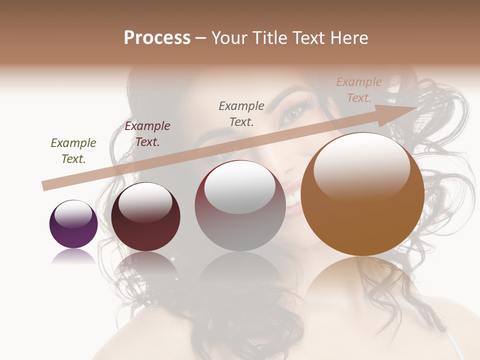 A Woman With A Smile On Her Face PowerPoint Template