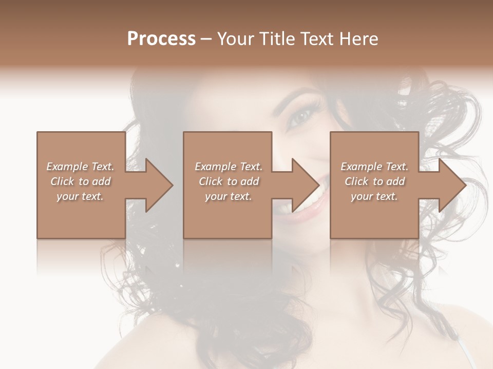 A Woman With A Smile On Her Face PowerPoint Template