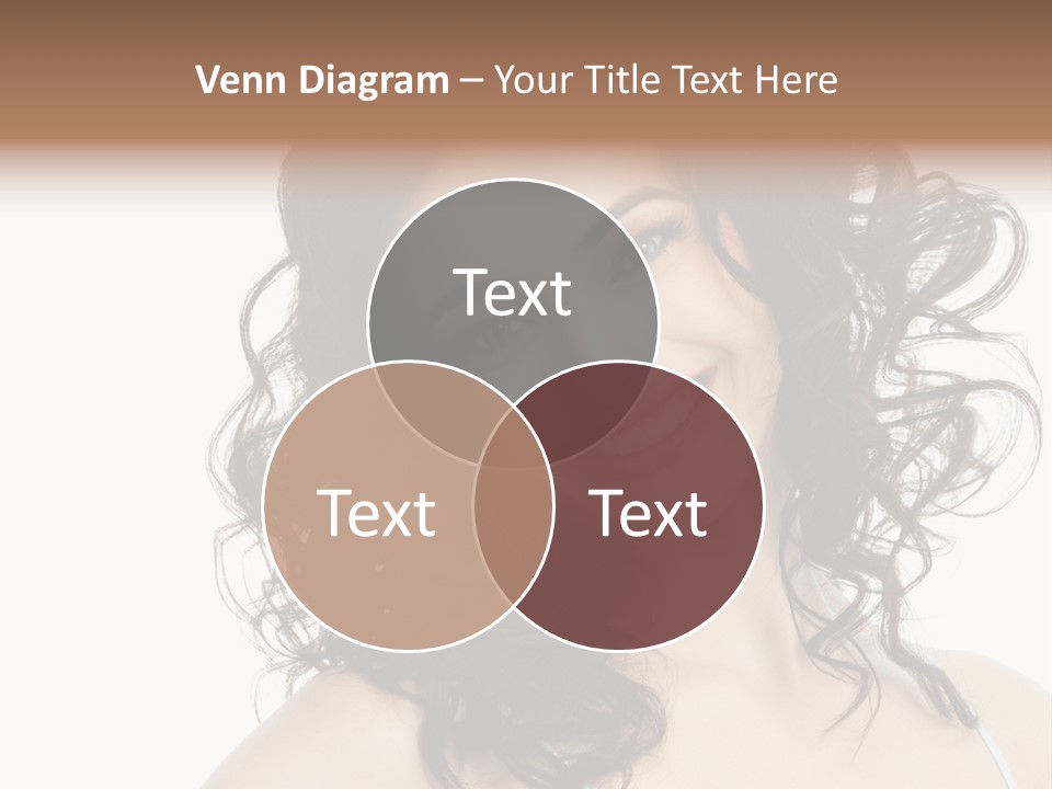 A Woman With A Smile On Her Face PowerPoint Template