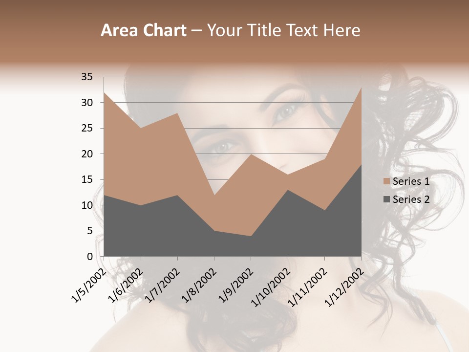 A Woman With A Smile On Her Face PowerPoint Template