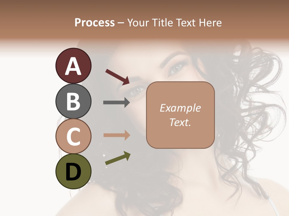 A Woman With A Smile On Her Face PowerPoint Template