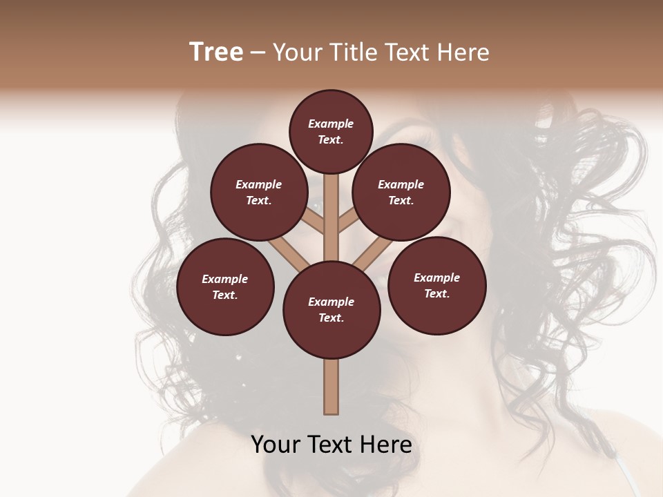 A Woman With A Smile On Her Face PowerPoint Template