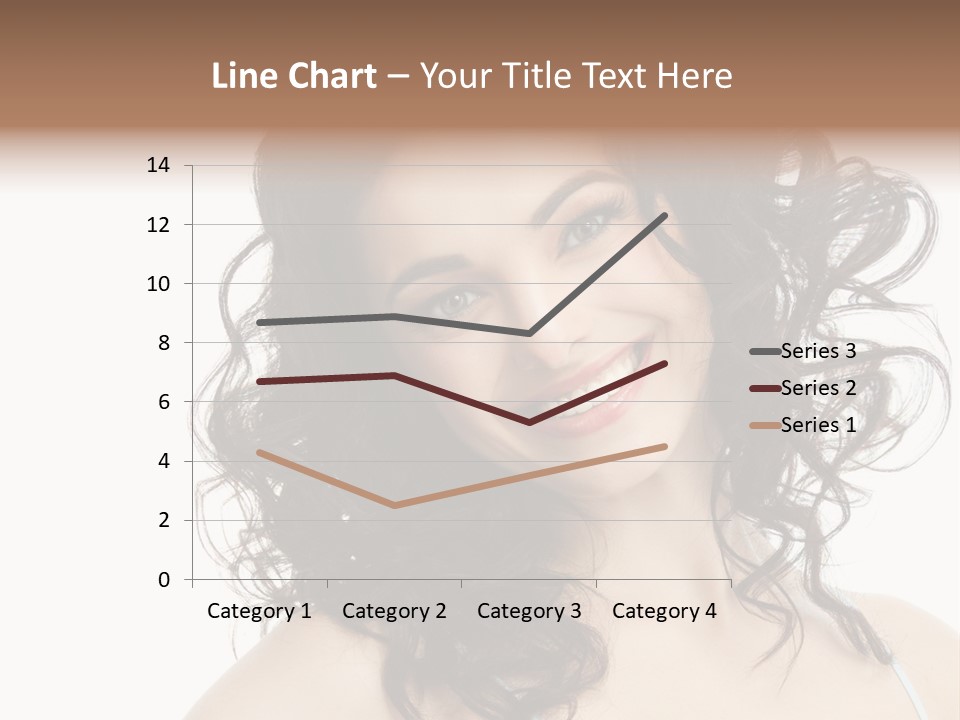 A Woman With A Smile On Her Face PowerPoint Template