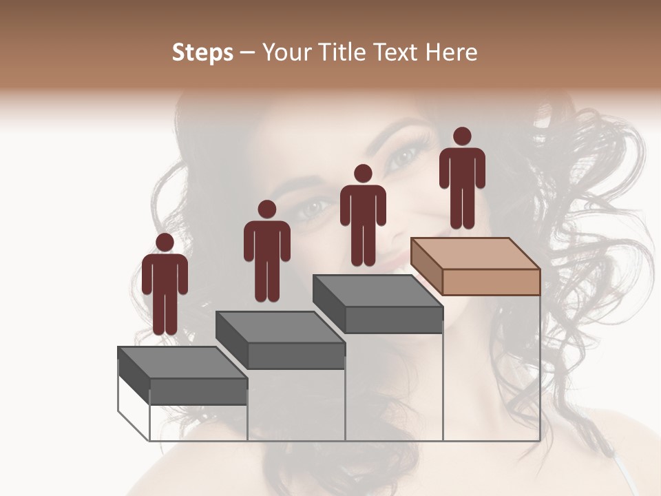 A Woman With A Smile On Her Face PowerPoint Template