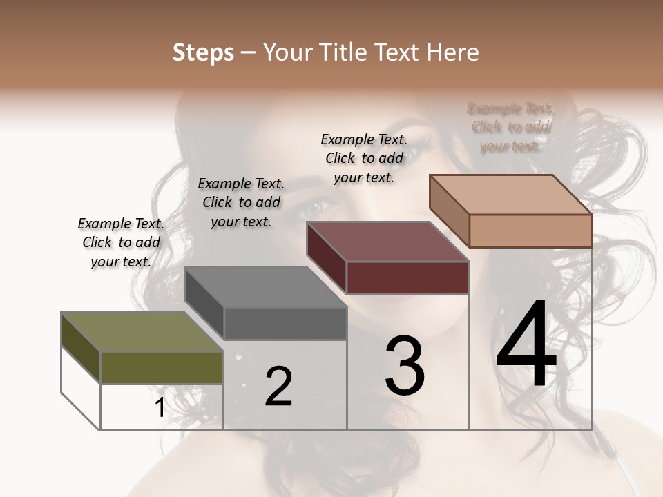 A Woman With A Smile On Her Face PowerPoint Template