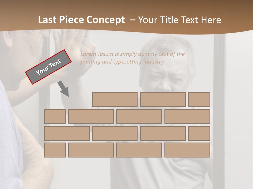 Worried Asian Hurt PowerPoint Template