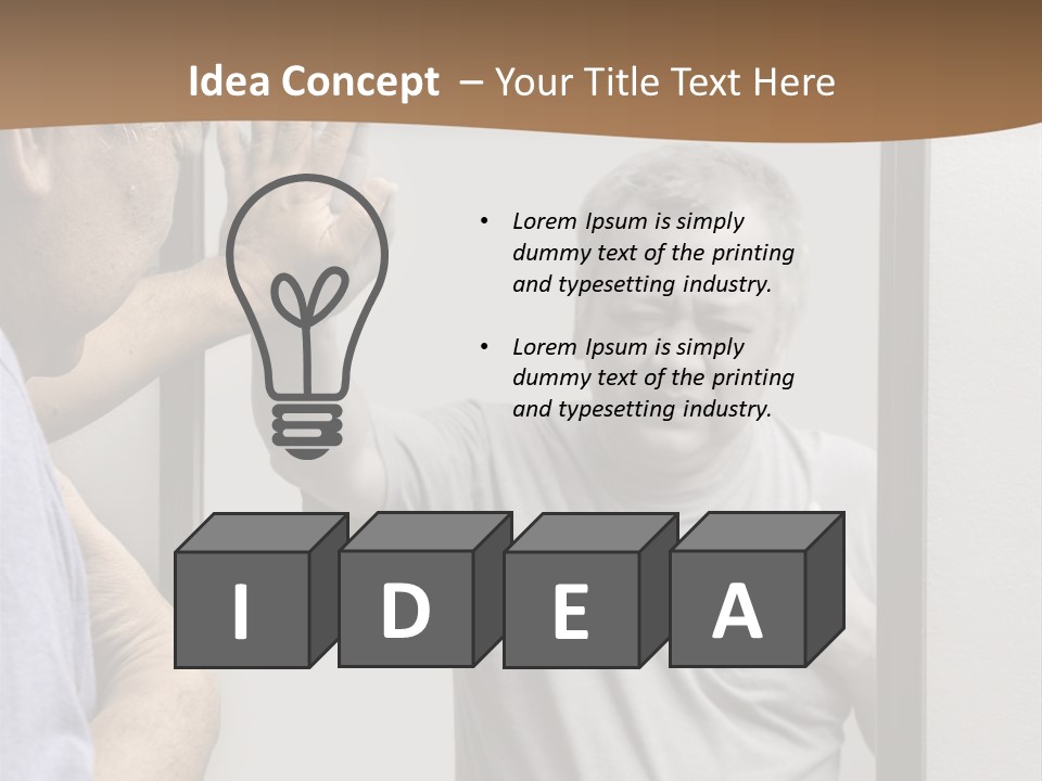 Worried Asian Hurt PowerPoint Template