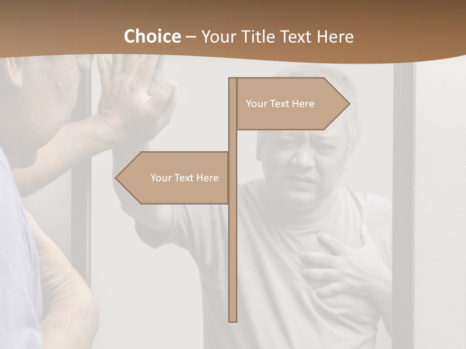 Worried Asian Hurt PowerPoint Template