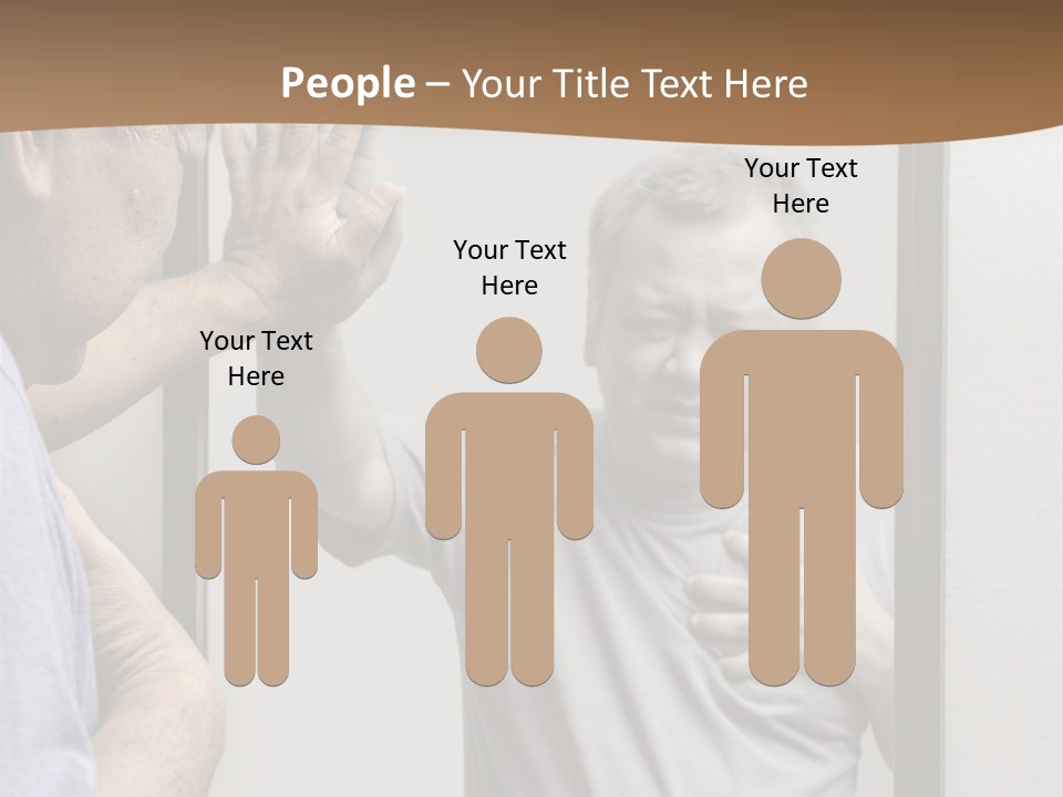 Worried Asian Hurt PowerPoint Template