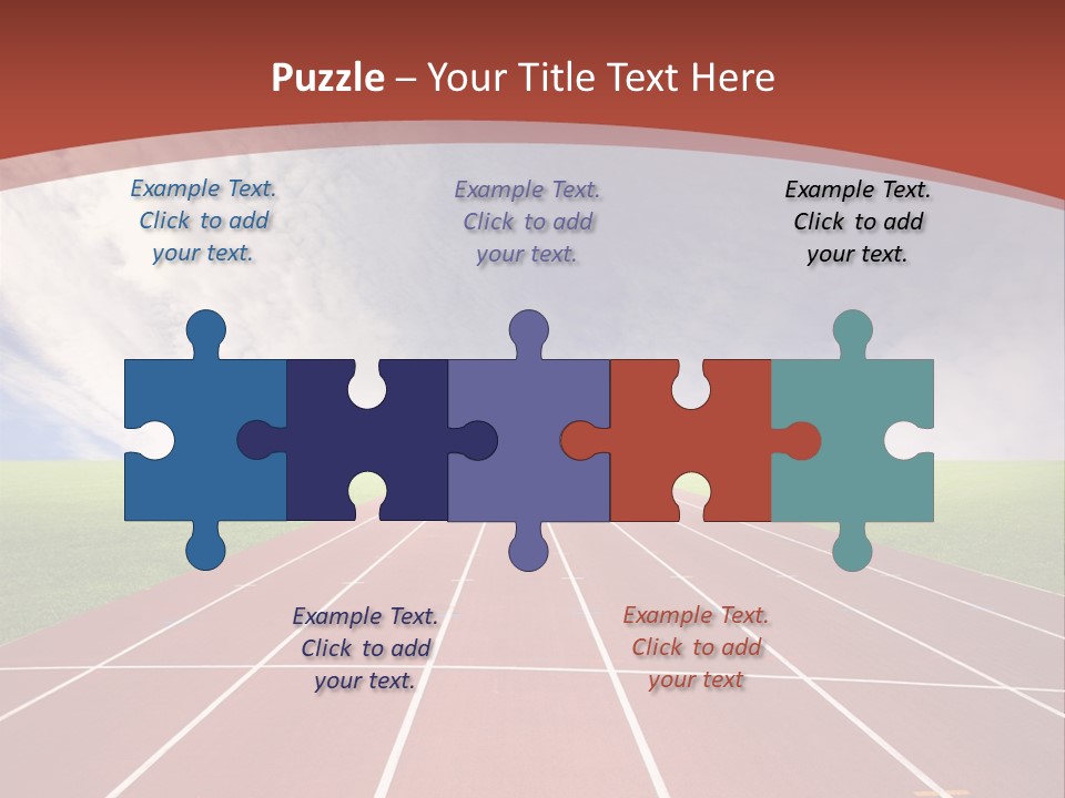 Stadium Athletic Cloud PowerPoint Template