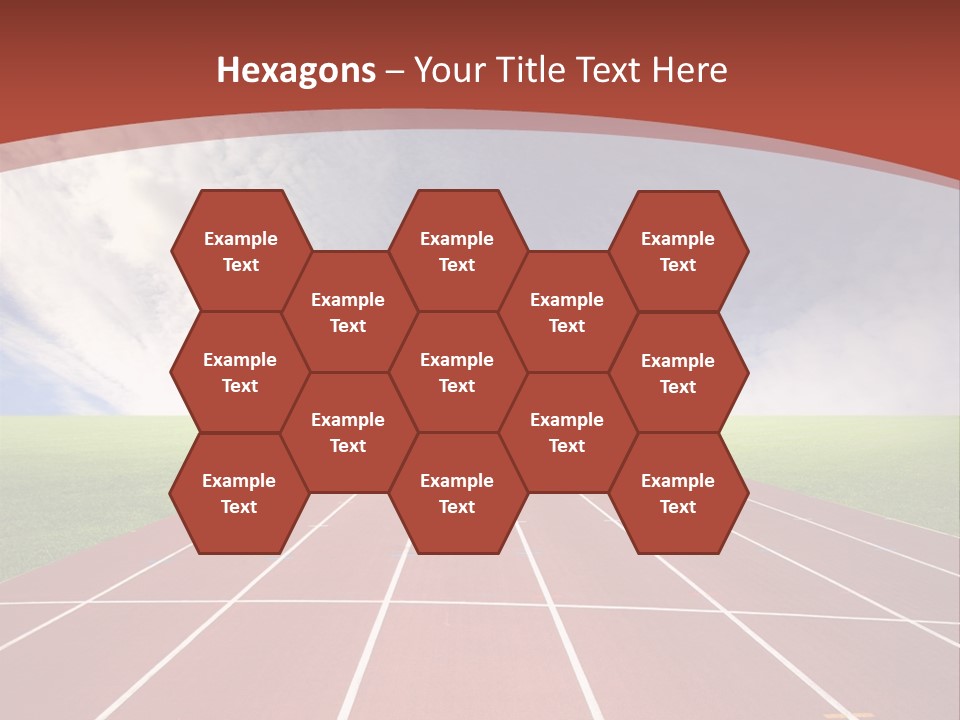 Stadium Athletic Cloud PowerPoint Template