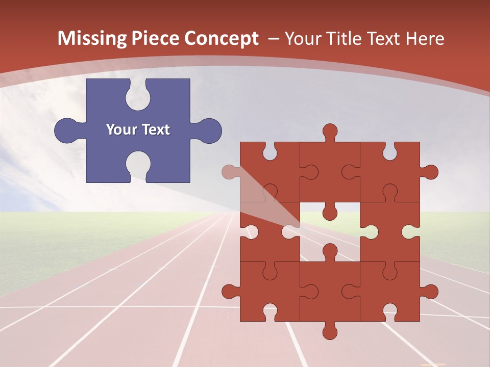 Stadium Athletic Cloud PowerPoint Template