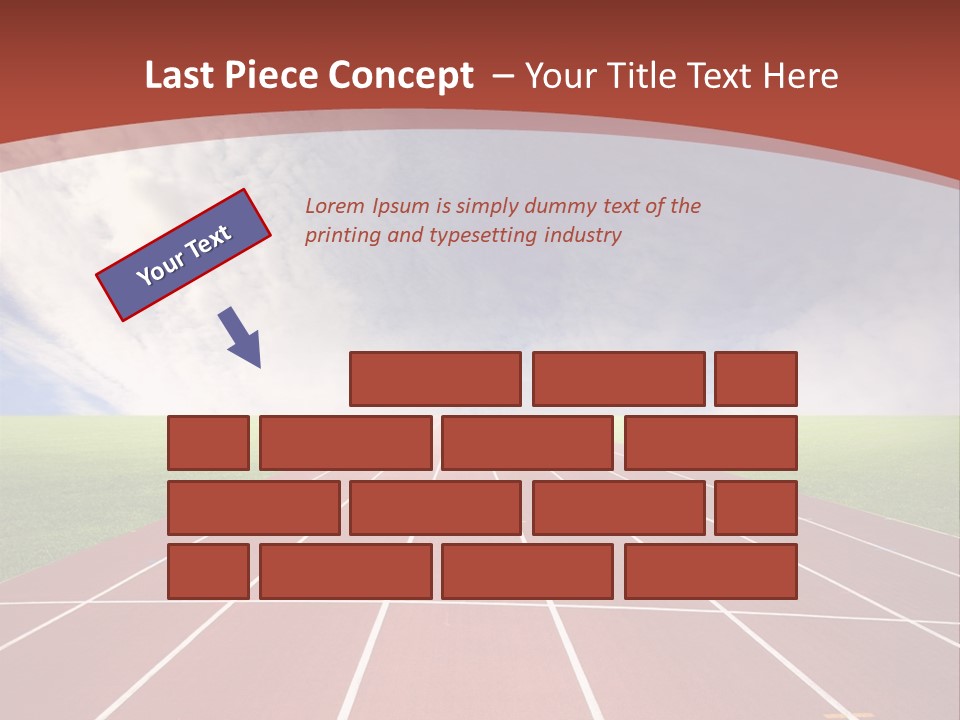 Stadium Athletic Cloud PowerPoint Template