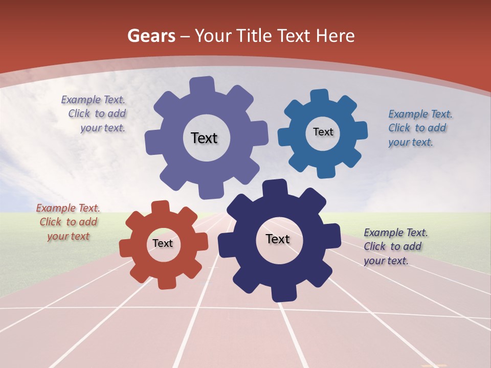 Stadium Athletic Cloud PowerPoint Template