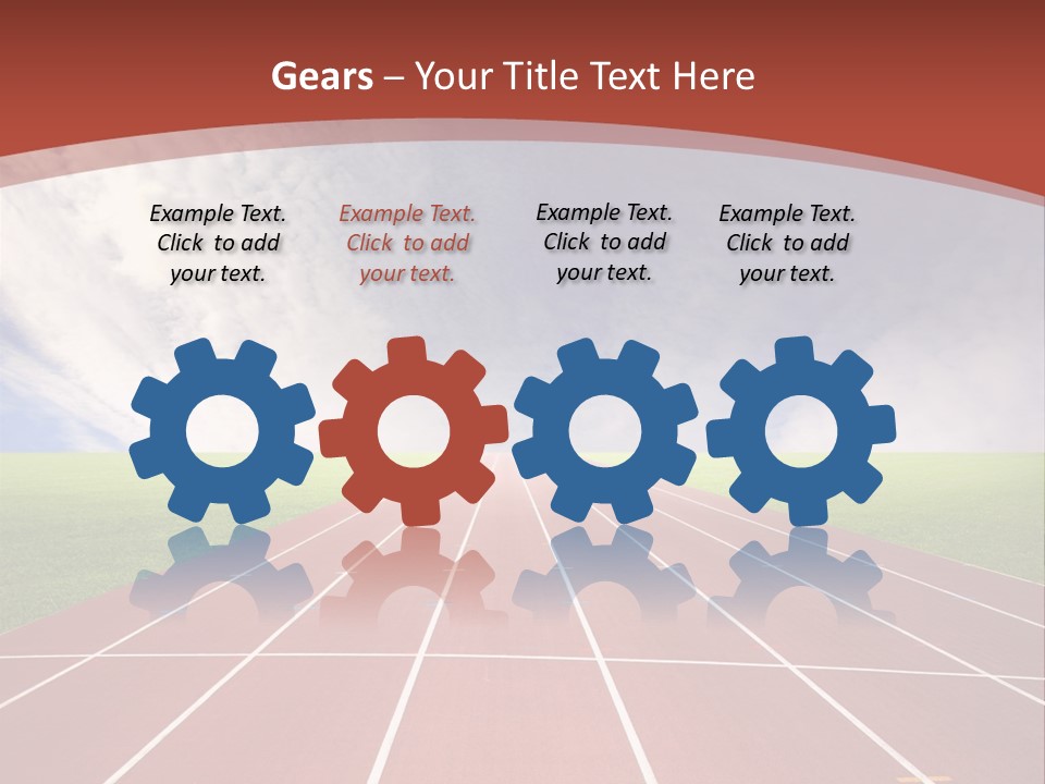 Stadium Athletic Cloud PowerPoint Template