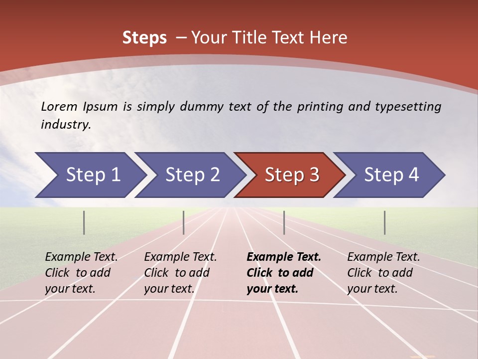Stadium Athletic Cloud PowerPoint Template