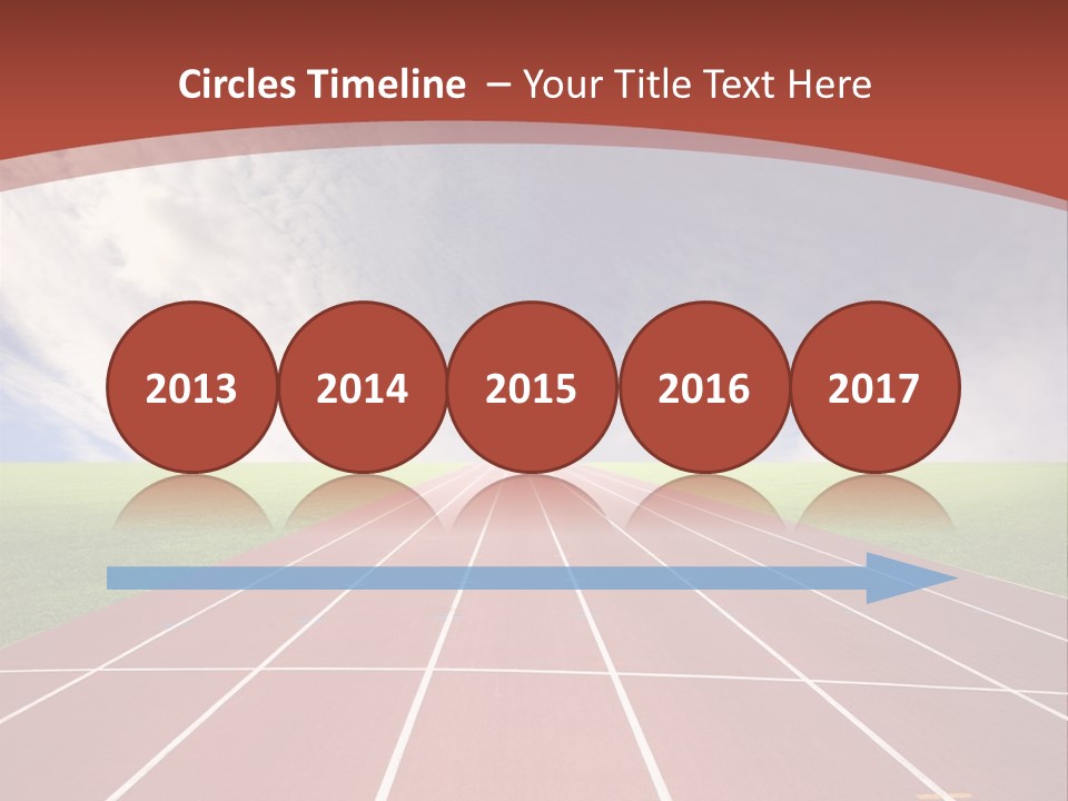 Stadium Athletic Cloud PowerPoint Template