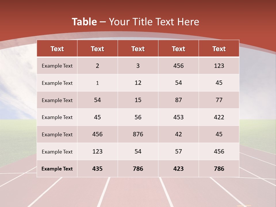 Stadium Athletic Cloud PowerPoint Template