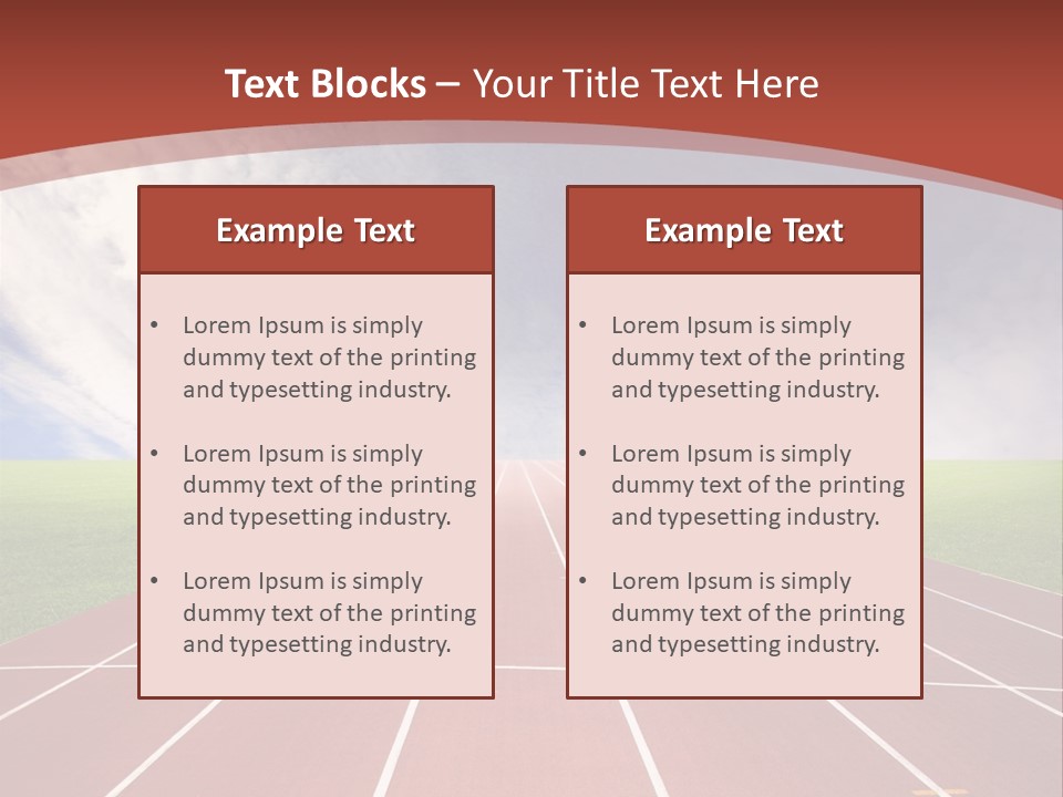 Stadium Athletic Cloud PowerPoint Template