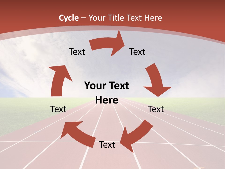 Stadium Athletic Cloud PowerPoint Template