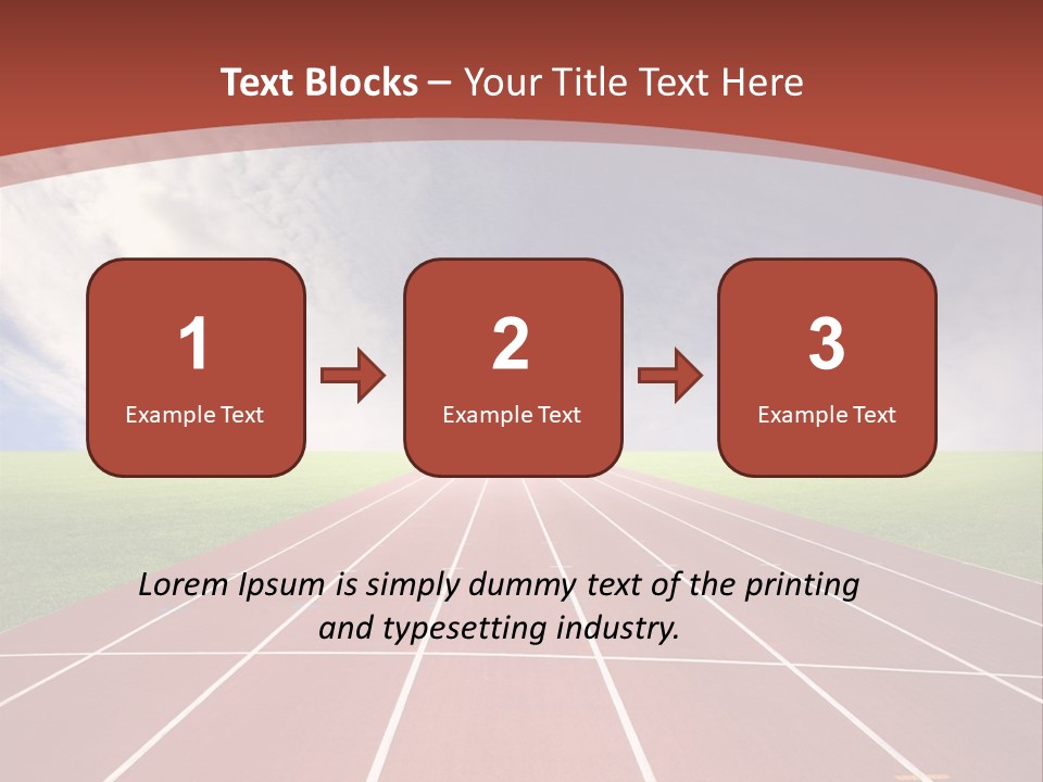 Stadium Athletic Cloud PowerPoint Template