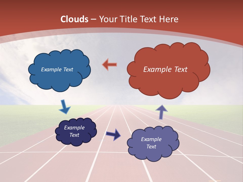 Stadium Athletic Cloud PowerPoint Template