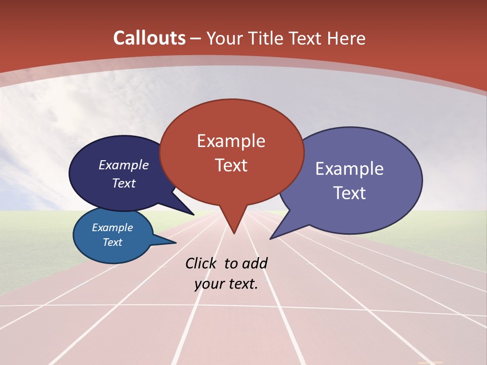 Stadium Athletic Cloud PowerPoint Template