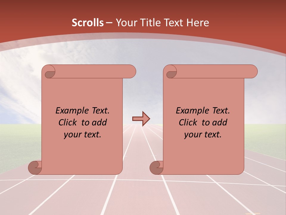 Stadium Athletic Cloud PowerPoint Template