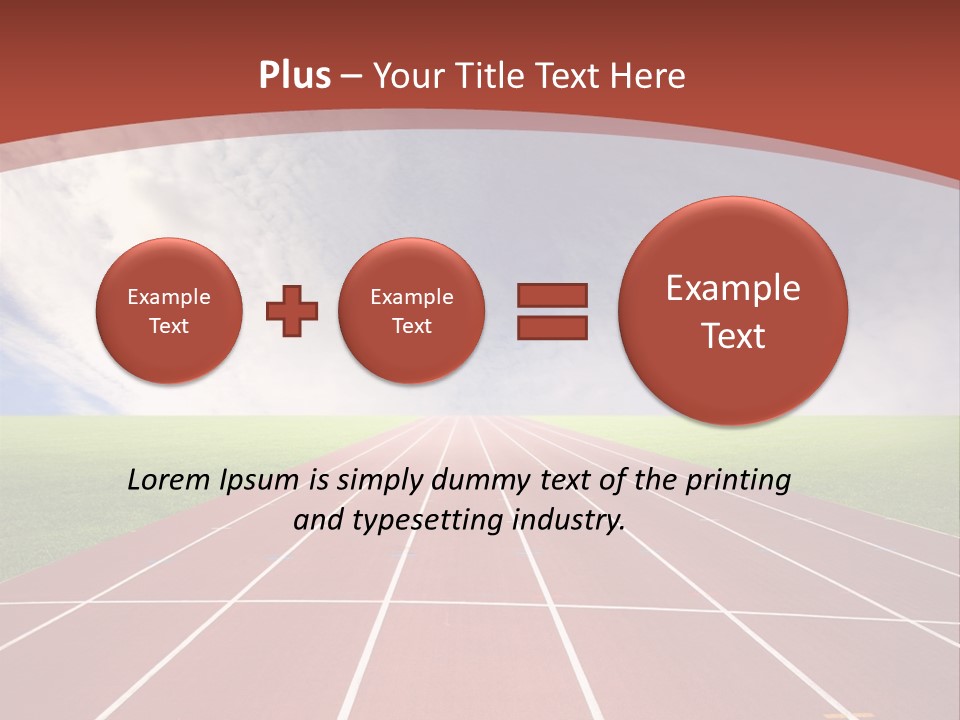 Stadium Athletic Cloud PowerPoint Template