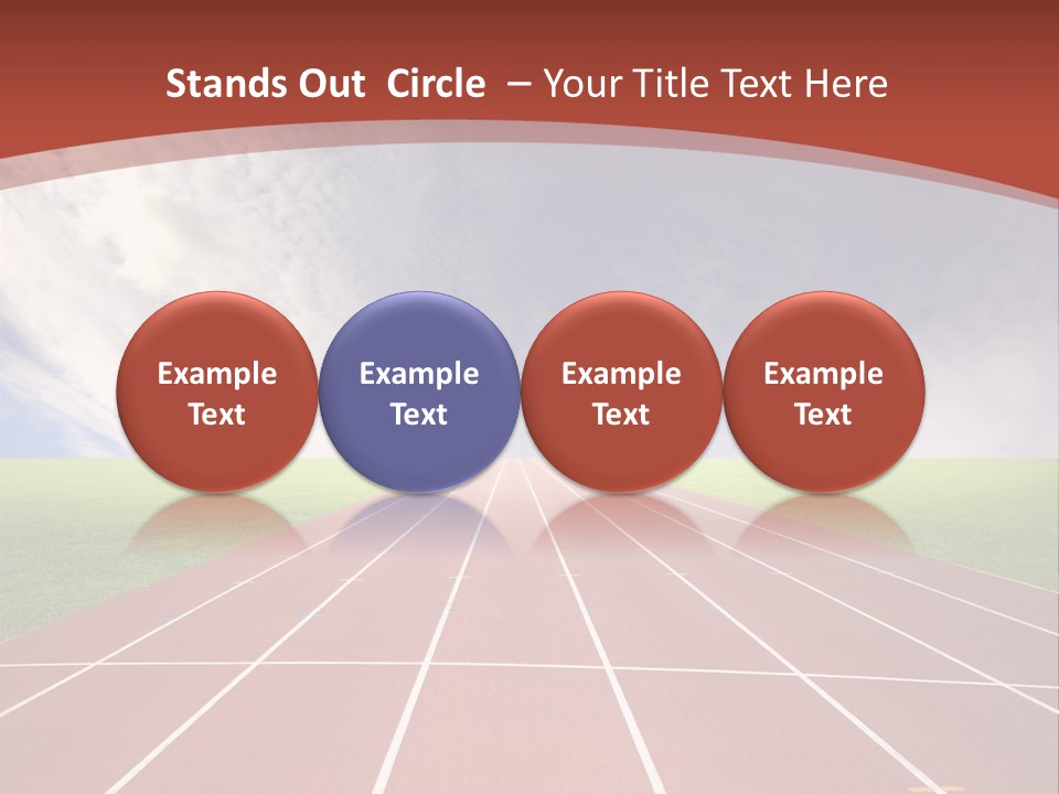 Stadium Athletic Cloud PowerPoint Template