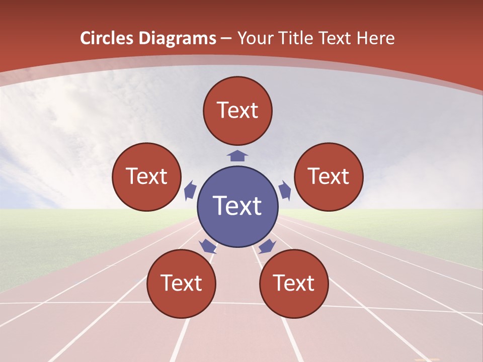 Stadium Athletic Cloud PowerPoint Template