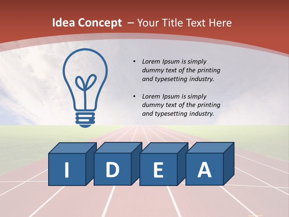 Stadium Athletic Cloud PowerPoint Template