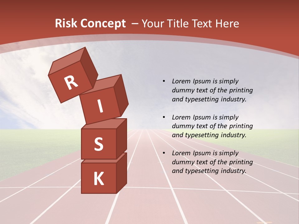 Stadium Athletic Cloud PowerPoint Template