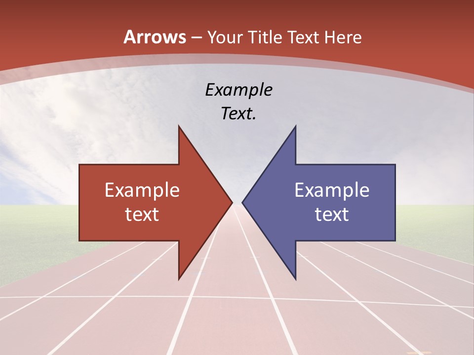 Stadium Athletic Cloud PowerPoint Template