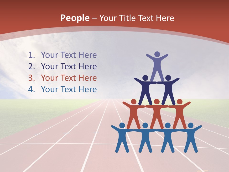 Stadium Athletic Cloud PowerPoint Template