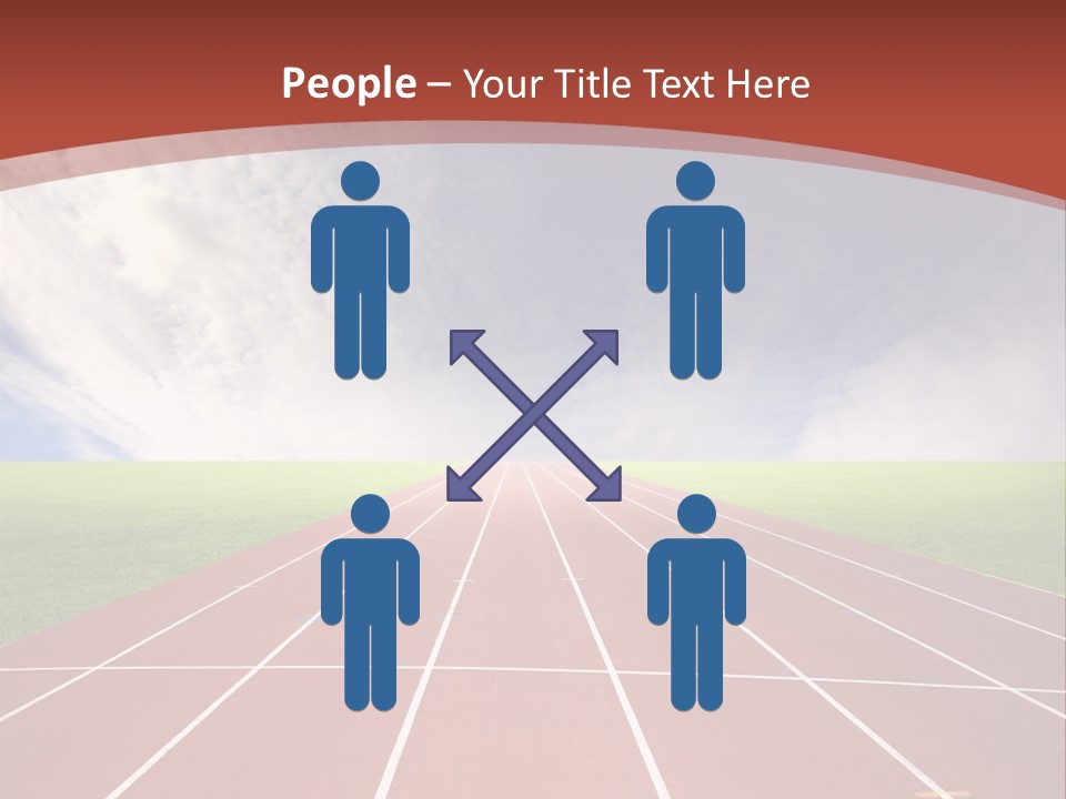 Stadium Athletic Cloud PowerPoint Template