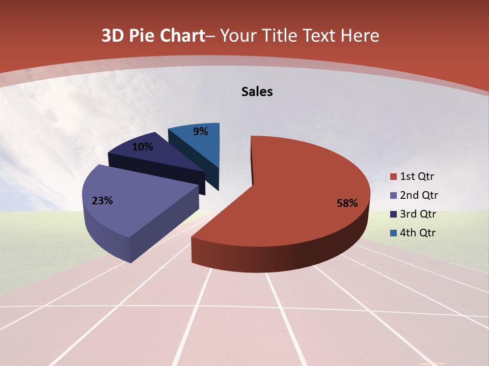 Stadium Athletic Cloud PowerPoint Template