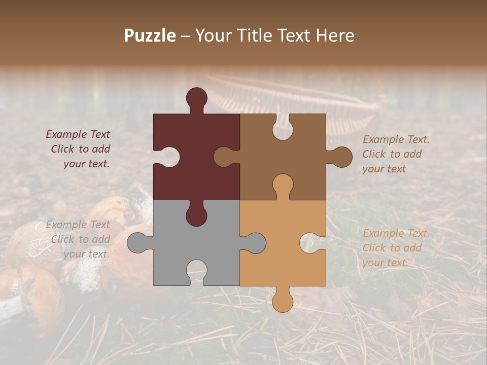 Rural Forest Mushroom PowerPoint Template