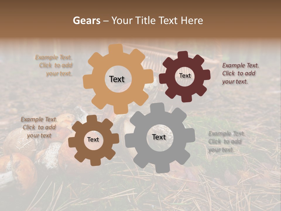 Rural Forest Mushroom PowerPoint Template