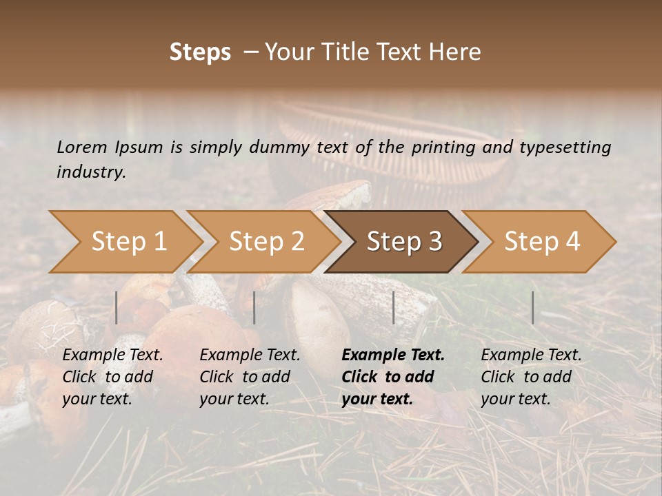 Rural Forest Mushroom PowerPoint Template