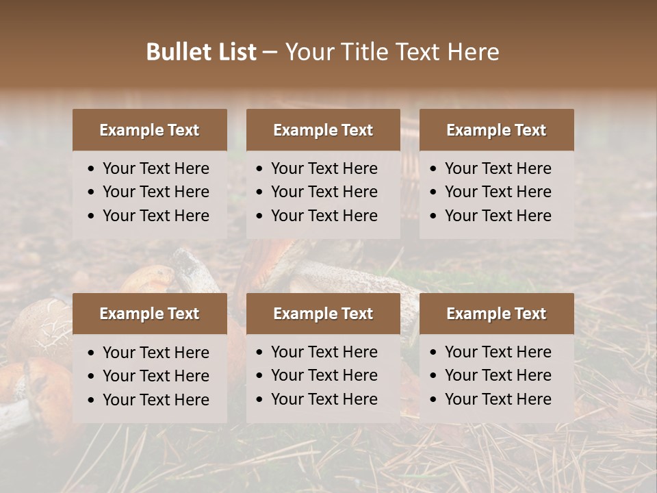 Rural Forest Mushroom PowerPoint Template