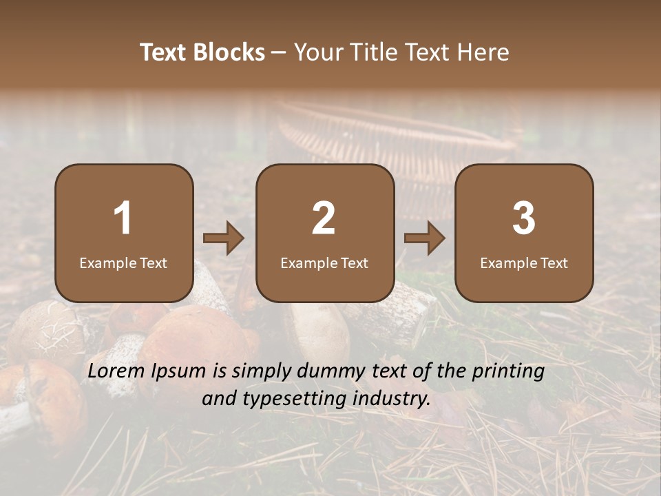 Rural Forest Mushroom PowerPoint Template