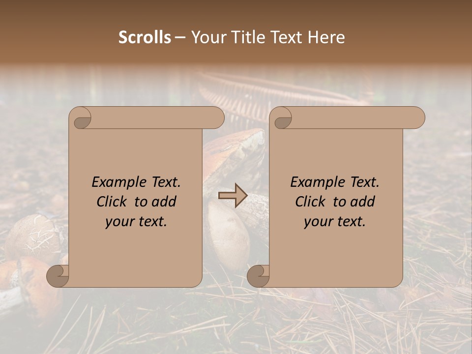 Rural Forest Mushroom PowerPoint Template