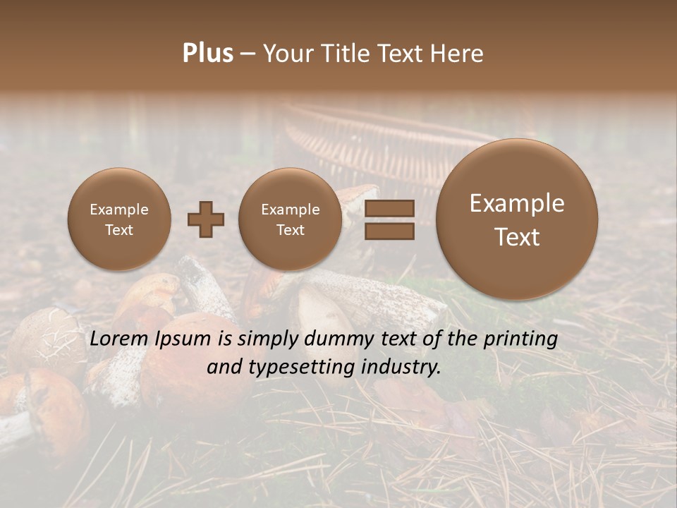 Rural Forest Mushroom PowerPoint Template